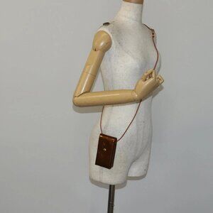 LOUIS VUITTON Monogram Vernis Green Cigarette Case Bronze M91156 Auth bs29785